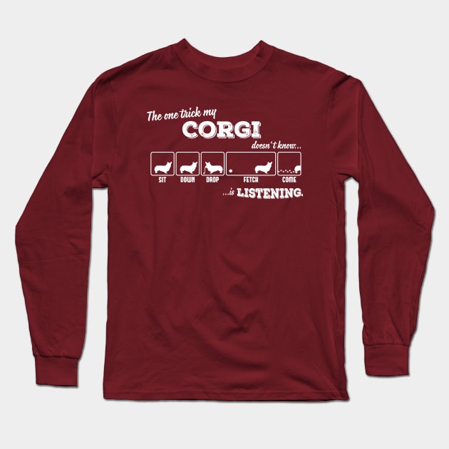 Corgi Long Sleeve T-Shirt by nektarinchen